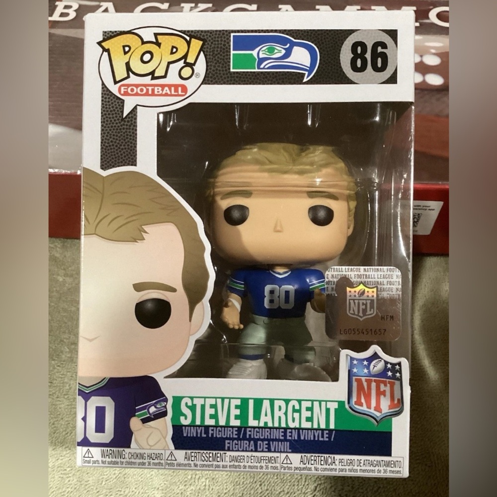 Seattle Seahwks Steve Largent Funko Pop Football New